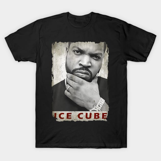 Vintage Portrait of Ice Cube T-Shirt by WHITE ANGEL STUDIO